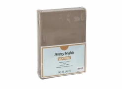 Hoeslakens|Hoeslaken Venturo 160x200cm - flanel - taupe