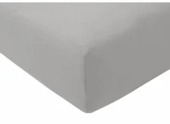 Hoeslaken Venturo 90x200cm - flanel - grijs- Hoeslakens