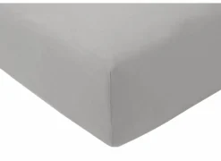 Hoeslakens|Hoeslaken Venturo 160x200cm - flanel - grijs