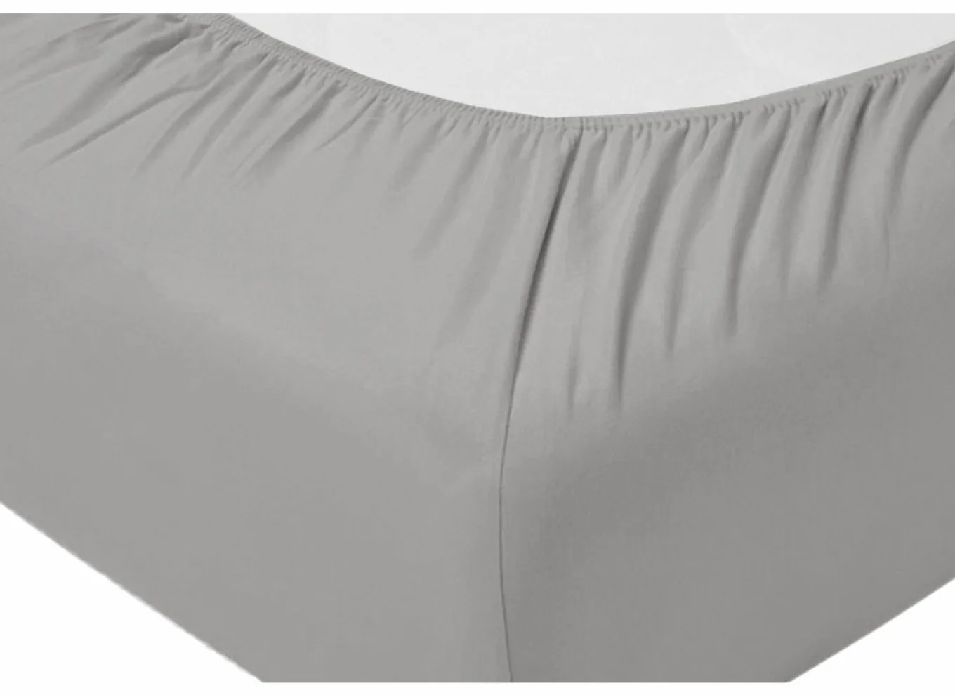 Hoeslakens|Hoeslaken Venturo 160x200cm - flanel - grijs