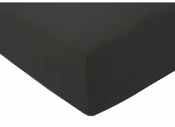 Hoeslakens|Hoeslaken Venturo 90x200cm - flanel - antraciet