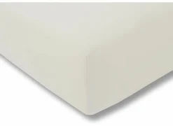 Hoeslaken Venturo 140x200cm - flanel - ivoor- Hoeslakens