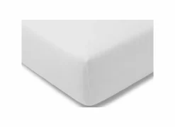 Hoeslaken 90/120x190/220cm jersey katoen wit- Hoeslakens