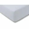 Hoeslaken 180/200x200/220cm jersey katoen soft blue- Hoeslakens