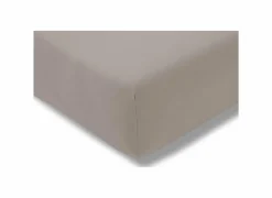Hoeslakens|Hoeslaken 90/120x190/220cm jersey katoen taupe