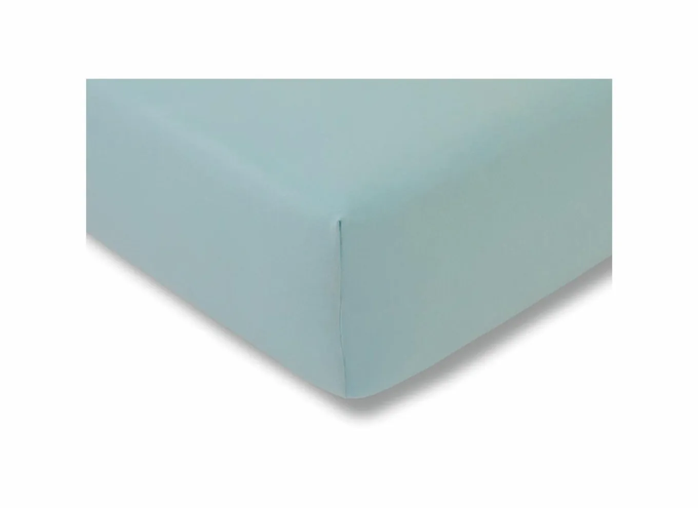Hoeslakens|Hoeslaken 140/160x200/220cm jersey katoen aqua