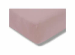 Hoeslaken 180/200x200/220cm jersey katoen roze- Hoeslakens