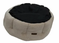 Kussens & Manden|Hondenmand Champs-elysées L 80x80x28cm - stof - beige