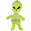 Huisdierspeelgoed|Hondenspeelgoed Alien 24cm - stof - groen