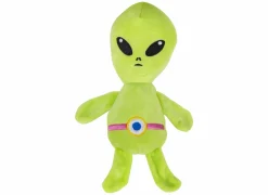 Huisdierspeelgoed|Hondenspeelgoed Alien 24cm - stof - groen