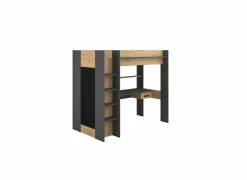 Hoogslapers|Hoogslapers|Hoogslaper Heavy 90x200cm - decor - eik & donkergrijs