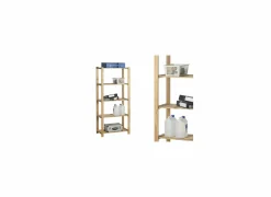 Houten opbergrek Mono 80x40x175cm- Opbergrekken