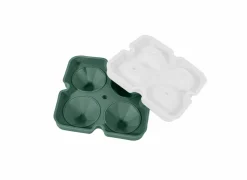 Ijsblokjesvormen|Ijsblokjesvorm diamant 12x12x14cm - platinum silicone - forest green