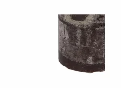 Kaars Cilinder  Ø7x15cm - rustiek - cacao- Kaars & Houder