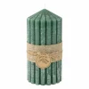 Cosy & Trendy Kaars & Houder|Kaars Ribble Ø7x14cm - paraffine - groen