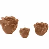 Kaars Roses M Ø12xH10cm - caramel- Kaars & Houder