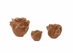 Kaars & Houder|Kaars Roses S Ø8,5xH6,5cm - caramel