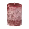 Kaars Ø10xH15cm - burgundy- Kaars & Houder