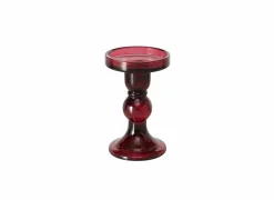 Kaarsenhouder Lune H14cm rood groen- Kaars & Houder