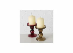 Kaars & Houder|Kaarsenhouder Lune H11cm rood groen