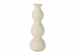 Kaarsenhouder Olina H37,5cm - keramiek - crème- Kaars & Houder