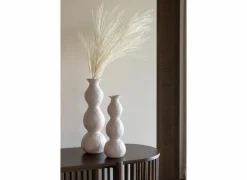 Kaarsenhouder Olina H37,5cm - keramiek - crème- Kaars & Houder