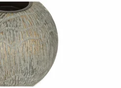 Kaarsenhouder San H8,5cm grijs- Kaars & Houder