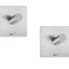 Zack Wandkapstokken|Wandkapstokken|Kapstok Peco 4cm set van 2