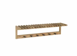Kapstok Samia 80cm - massief eik - naturel- Wandkapstokken|Wandkapstokken