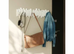 Kapstok Sticks 8 Hook 64cm - wit- Wandkapstokken|Wandkapstokken