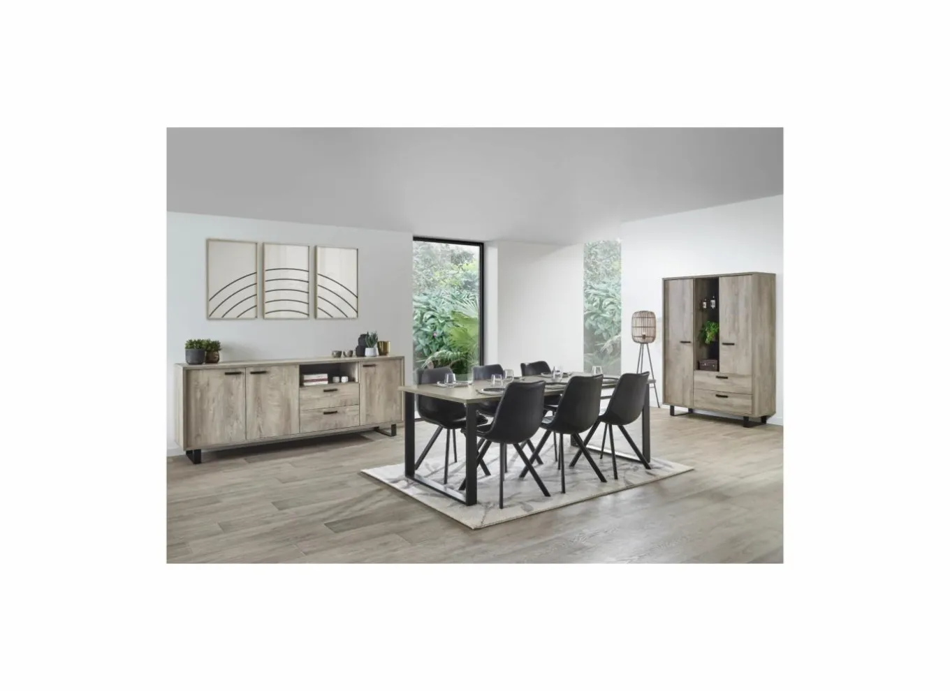 Bijzetkasten|Bijzetkasten|Kast Como 2 120cm - melamine - humus eik