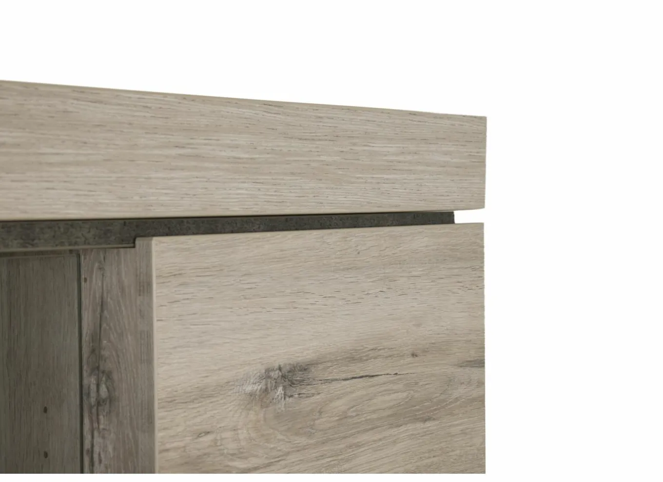 Bijzetkasten|Bijzetkasten|Kast Etna 66x183x50cm - decor - millenium eik & lichtgrijs