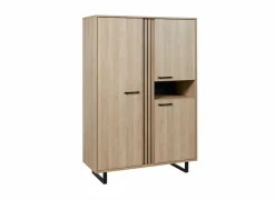 Bijzetkasten|Bijzetkasten|Kast Faro 127cm - melamine - zand eik