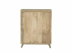 Kast Harem 90x40x112cm - mango massief - bruin & multicolor- Bijzetkasten|Commode