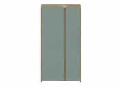 Bijzetkasten|Bijzetkasten|Kast Hoa 105x53x205 - decor - mauvella eik & groen