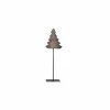 Kerstboom op voet H40cm - hout massief & metaal - grijs/zwart- Kerstdecoratie|Decoratieve Accessoires