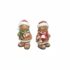 Kerstdecoratie Gingerbread H13,5cm polystone multicolor- Kerstdecoratie|Decoratieve Accessoires