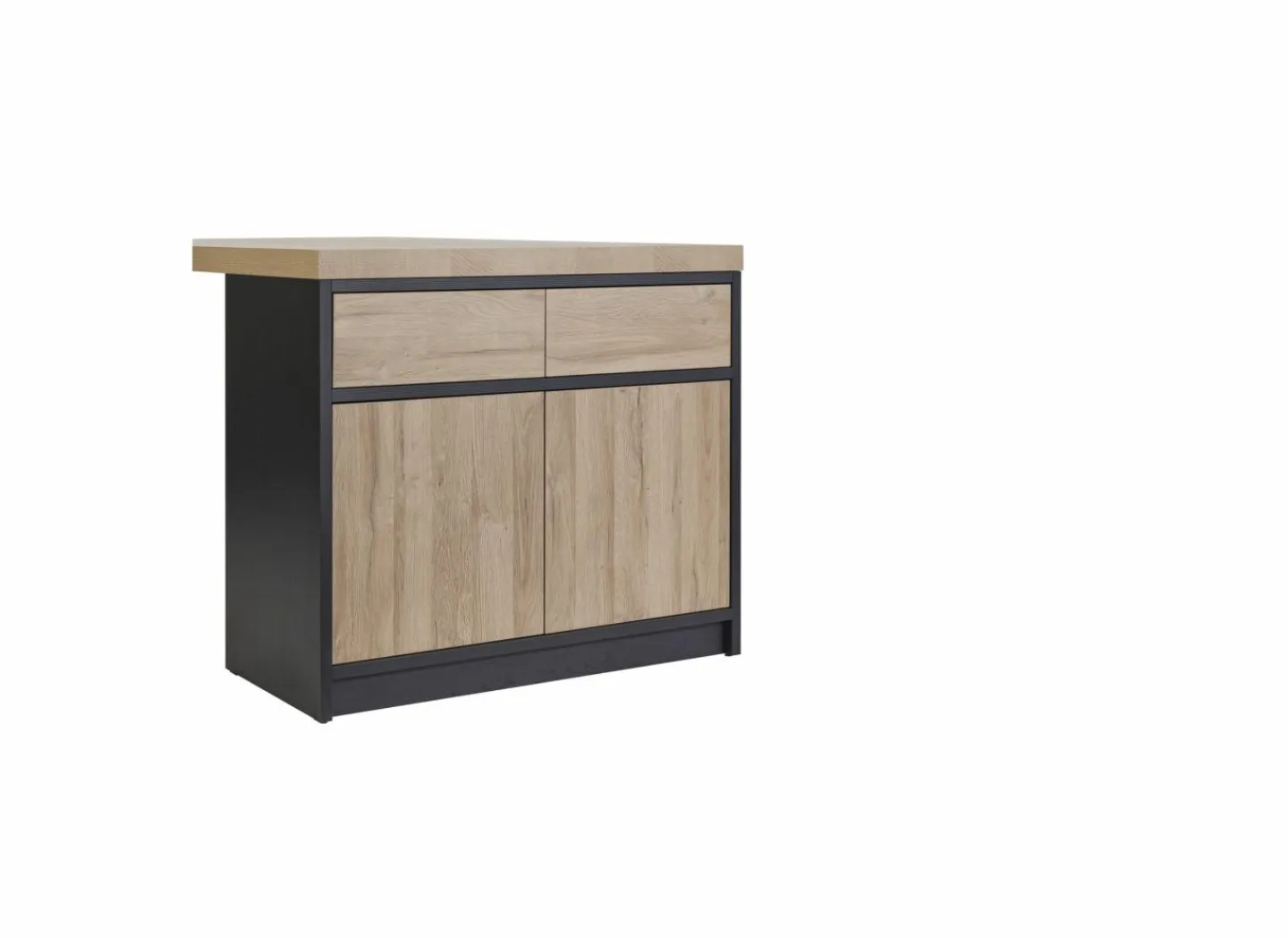 Keukeneiland Ilotfon 230x100cm - melamine - french oak & nox- Keukentafels
