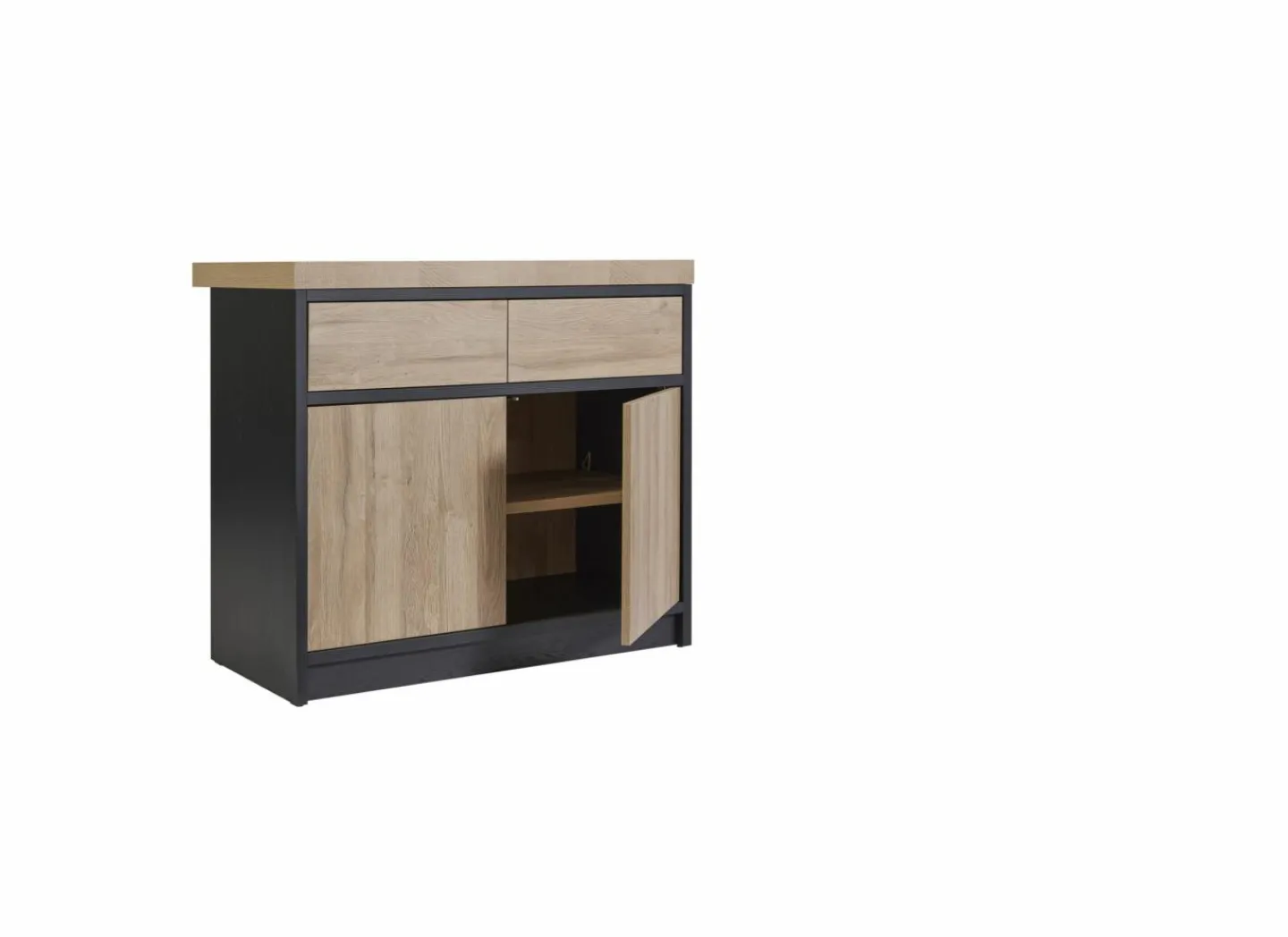 Keukeneiland Ilotfon 230x100cm - melamine - french oak & nox- Keukentafels
