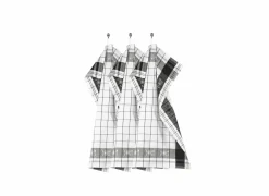 Tiseco Keukenhanddoek Pharao 70x50cm zwart set van 3- Keukenhanddoeken|Keukenhanddoeken