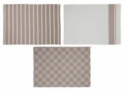Cosy & Trendy Keukenhanddoeken|Keukenhanddoeken|Keukenhanddoek Stoff 70x50cm - katoen - zand set van 3