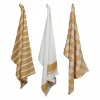 Cosy & Trendy Keukenhanddoeken|Keukenhanddoeken|Keukenhanddoek Stoff 70x50cm - katoen - amber set van 3