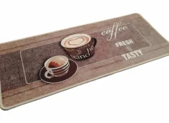 Keukenlopers|Keukenlopers|Keukenloper Coffee 120x50cm - stof - bruin