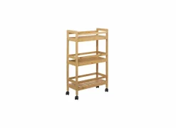 Keukentrolleys|Keukentrolleys|Keukentrolley Linha 45x22x80cm - bamboe - beige