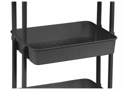 Keukentrolley Tomboy 43x34x85,5cm - metaal - zwart- Keukentrolleys|Keukentrolleys