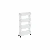 Keukentrolleys|Keukentrolleys|Keukentrolley uitrekbaar 37,5x15x78,5cm - kunststof - wit
