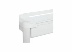 Keukentrolleys|Keukentrolleys|Keukentrolley uitrekbaar 37,5x15x78,5cm - kunststof - wit