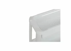 Keukentrolleys|Keukentrolleys|Keukentrolley uitrekbaar 37,5x15x78,5cm - kunststof - wit