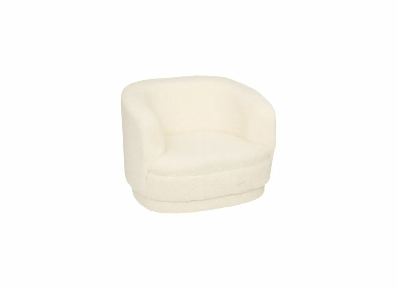Kindermeubelen|Kinderfauteuil Sky bouclé wit