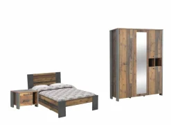 Kinderkamer Clif - met bed 120x200cm - kleerkast 156cm en 1 nachtkastje- Complete Kinderkamers|Complete Kinderkamers